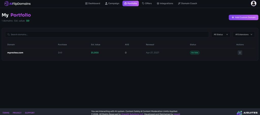 AIFlipDomains Review