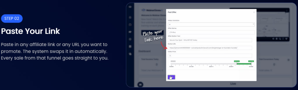 WebinarClonesAI Review Step 2