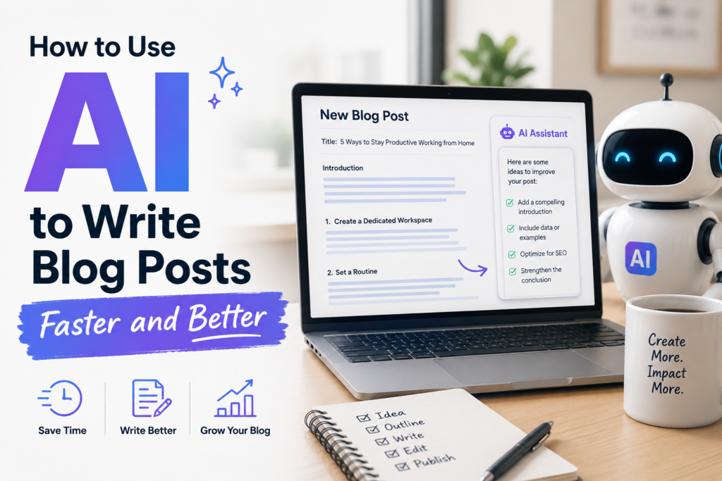 How to Use AI to Write Blog Posts Faster and Better